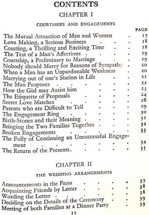"Wedding Etiquette: Under All Denominations" 1940 WOODMAN, Mary (SOLD)