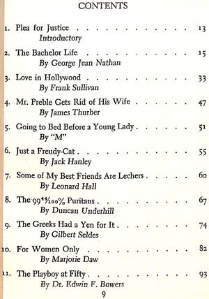 "The Playboy's Handbook: A Frolic Volume for The Gentleman" BROOKS, William Allen