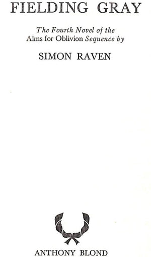 "Fielding Gray" 1967 RAVEN, Simon