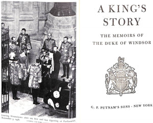 "A King's Story: The Memoirs Of The Duke Of Windsor" H.R.H. Edward (SOLD)