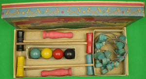 Table Croquet c1928 Boxed Game Set