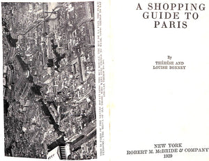 "A Shopping Guide To Paris" BONNEY, Therese and Louise (SOLD)