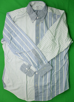 Brooks Brothers Blue & White OCBD Regent Fun Shirt Sz: XL