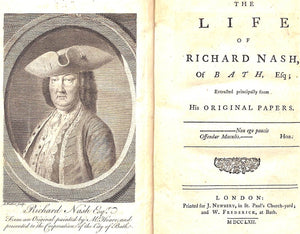 "The Life Of Richard Nash, Of Bath" 1762 NASH, Richard