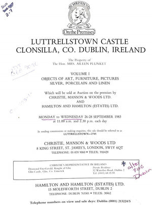 "Luttrellstown Castle" 1983