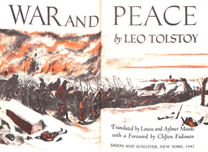 "War And Peace" 1942 TOLSTOY, Leo