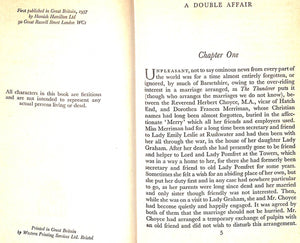 "A Double Affair" 1957 Thirkell, Angela