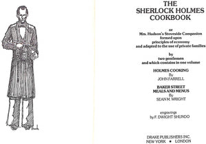 "The Sherlock Holmes Cookbook" 1976 WRIGHT, Sean and FARRELL, John