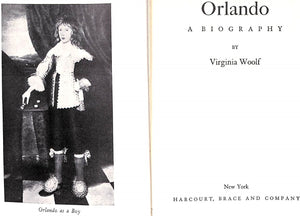 "Orlando A Biography" 1928 WOOLF, Virginia (SOLD)