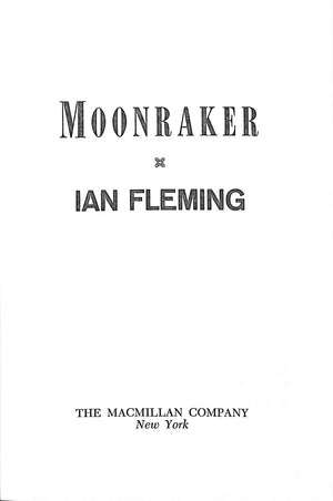 "Moonraker" 1955 FLEMING, Ian
