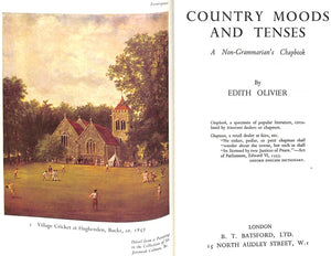 "Country Moods & Tenses" 1941 OLIVIER, Edith