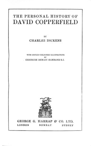 "The Personal History Of David Copperfield" DICKENS, Charles
