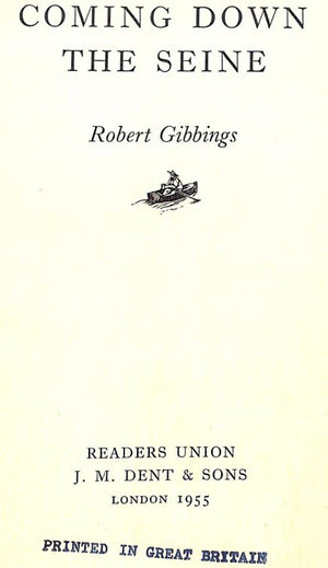 "Coming Down the Seine" 1955 GIBBINGS, Robert