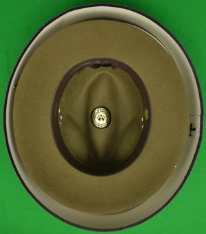 "Brooks Brothers Safari Fedora Wool Felt Hat" Sz: M/ 7 (DEADSTOCK in BB Box)