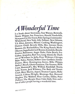 "A Wonderful Time: An Intimate Portrait of The Good Life" 1974 by AARONS, Slim (SOLD)