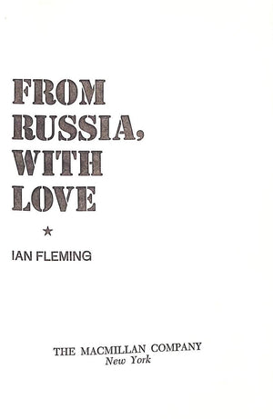 "From Russia With Love" 1966 FLEMING, Ian