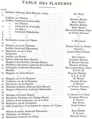 "Nouvelles Boutiques Facades et Interieurs" 1929 CHAVANCE, Rene