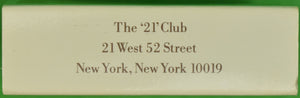 The "21" Club Jockey 'Twin' Matchbook (New/ Unstruck) (SOLD)