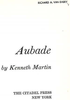 "Aubade" 1958 MARTIN, Kenneth