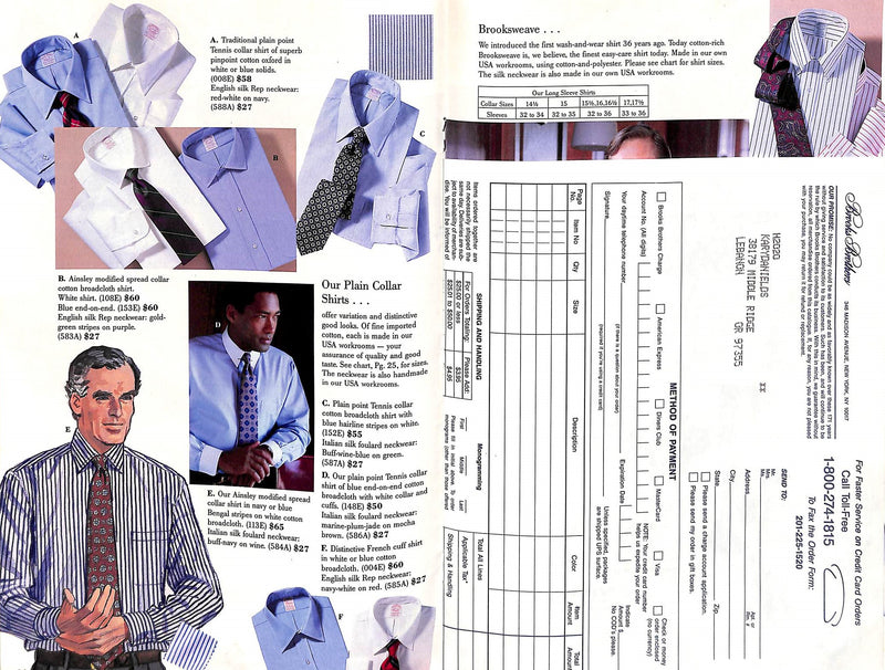 "Brooks Brothers Autumn 1989 Catalogue" (SOLD)