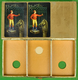"Box Set x "21" Club Jockey Iron Gate 3 Sealed Decks of Playing Cards"