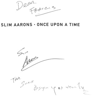 "Slim Aarons: Once Upon a Time" 2003 (Inscribed by Slim Aarons!)