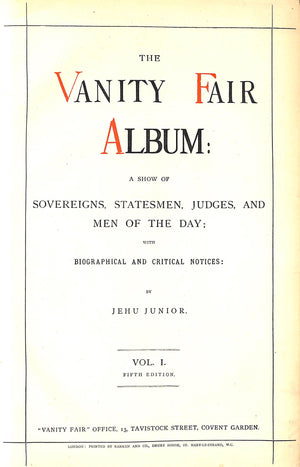 "Vanity Fair Album. First Series." 1869