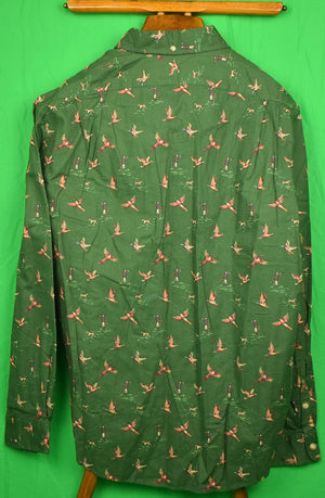 "Ralph Lauren Duck Hunter Green Brushed Cotton B/D Sport Shirt" Sz: XL (SOLD)