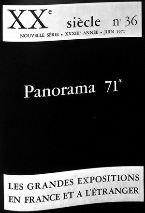"Panorama 71 XXe Siecle no36: XXXVI" 1971