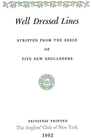 "Well Dressed Lines: Stripped from the Reels of Five New Englanders" 1962
