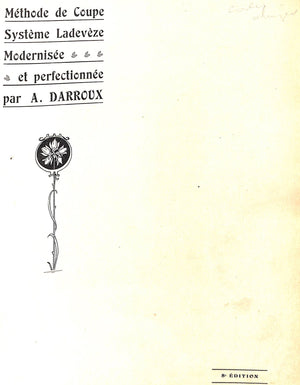 "Methode de Coupe du Tailleur de Paris" DARROUX, A.