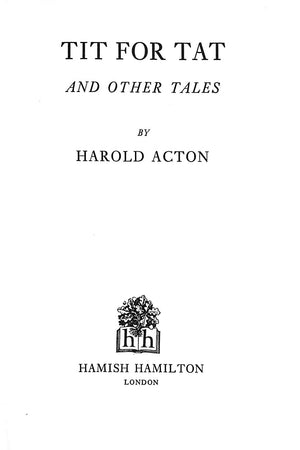 "Tit For Tat and Other Tales" 1972 ACTON, Harold