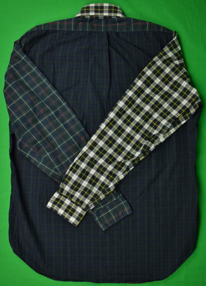 Brooks Brothers Patch Tartan Broadcloth BD Sport Shirt Sz: 15 1/2-XL