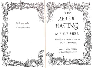 "The Art Of Eating" 1949 FISHER, M.F.K.
