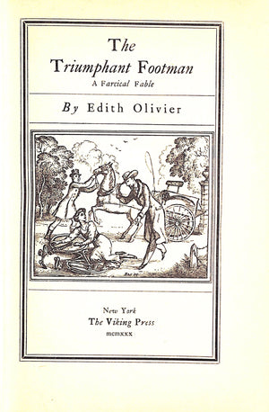 "The Triumphant Footman: A Farcical Fable" 1930 OLIVIER, Edith