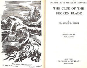 "The Clue Of The Broken Blade" 1951 DIXON, Franklin W.