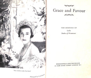 "Grace And Favour: Memoirs Of Loelia, Duchess Of Westminster" 1961