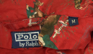 "Polo by Ralph Lauren Red Fox-Hunt Cotton Robe" Sz: M (SOLD)