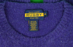 "Rugby Ralph Lauren Purple Shetland 'Shaggy Dog' Crewneck Sweater" Sz: XXL (SOLD)