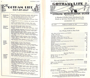 "Gotham Life: Official Metropolitan Guide" 1930 (SOLD)