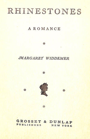 "Rhinestones: A Romance" WIDDEMER, Margaret