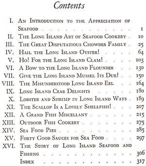 "Long Island Seafood Cook Book" 1939 FREDERICK, J. George and JOYCE, Jean