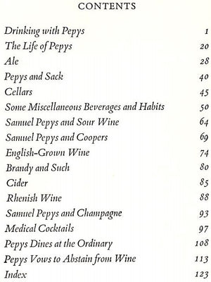 "Drinking With Pepys" 1963 MENDELSOHN, Oscar A.