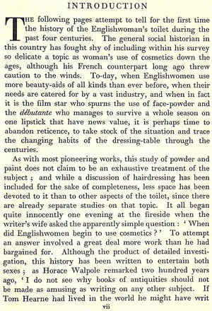"Powder And Paint: A History Of The Englishwoman's Toilet Elizabeth I - Elizabeth II" 1957 WILLIAMS, Neville