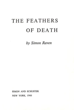 "The Feathers Of Death" 1960 RAVEN, Simon