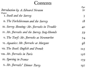 "The Jaunts And Jollities Of That Renowned Sporting Citizen Mr. John Jorrocks" 1932 SURTEES, R.S.