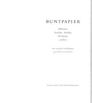 "Buntpapier" 1961 HAEMMERLE, Albert