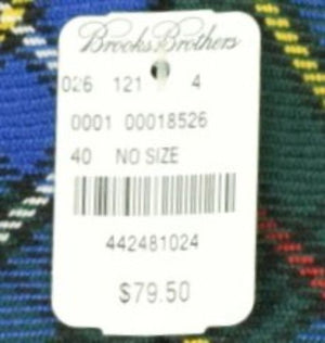 Brooks Brothers Blue/ Green Challis Tartan Tie (New w/ BB Tag!)