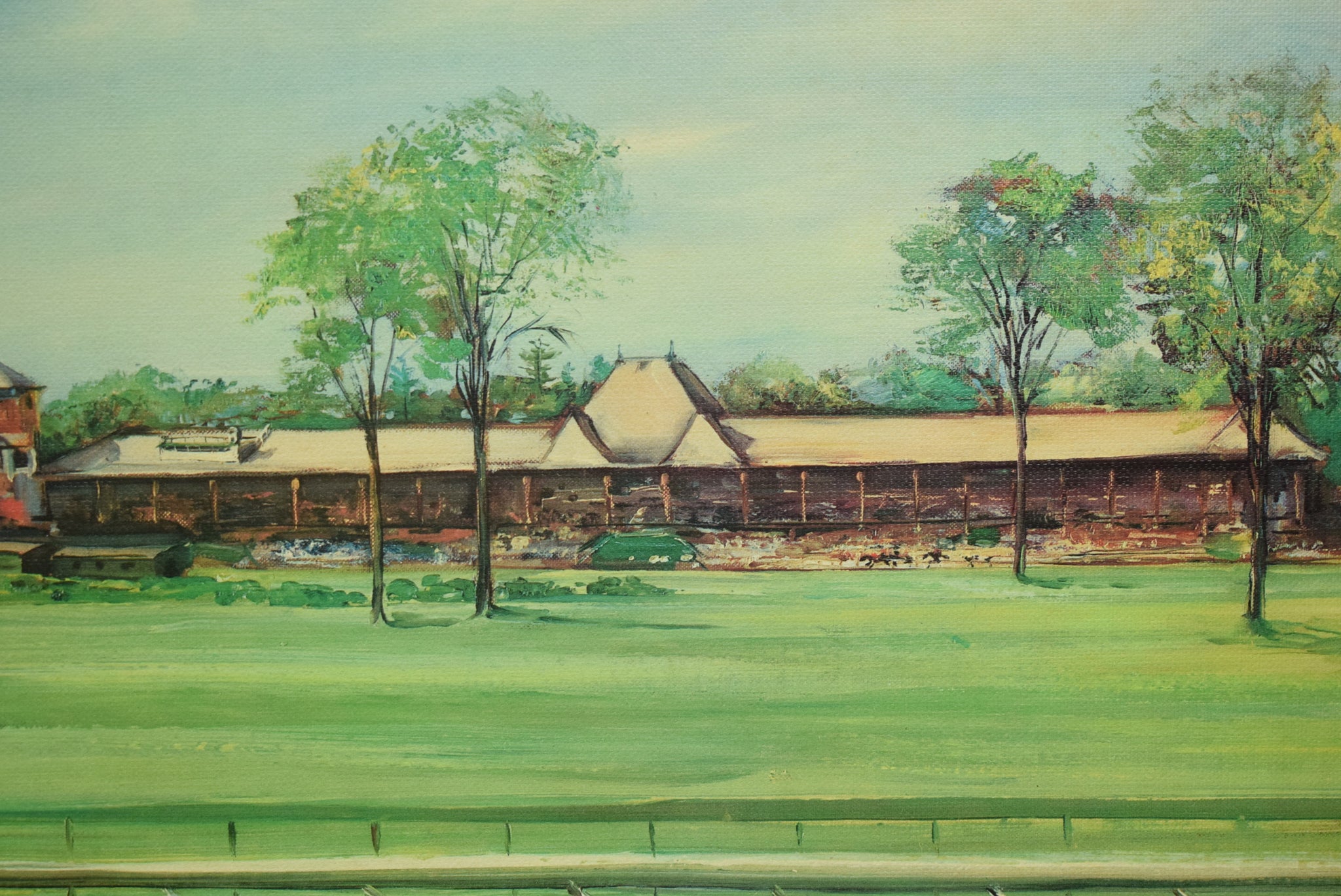 Saratoga Grand Stand by Robert Roche (b.1921-)