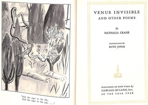 "Venus Invisible and Other Poems" 1928 by Crane, Nathalia